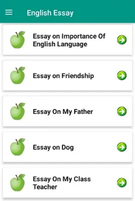 English Essay android App screenshot 1